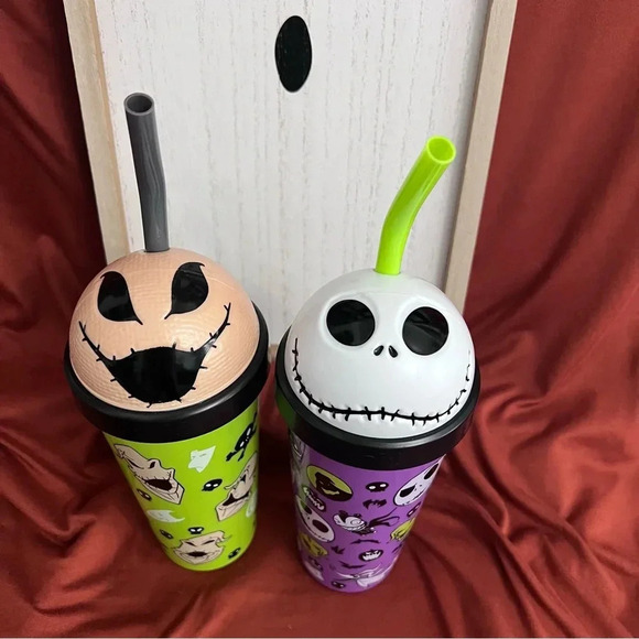 New Halloween Zak Nightmare Before Christmas Oogie Boogie Jack Skellington Cups - Picture 2 of 10